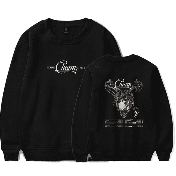 Clairo Merch Sweatshirt Clairo Charm Album Tour 2024 Long Sleeve Sweatshirt Music Women Mens Crewneck Clothes