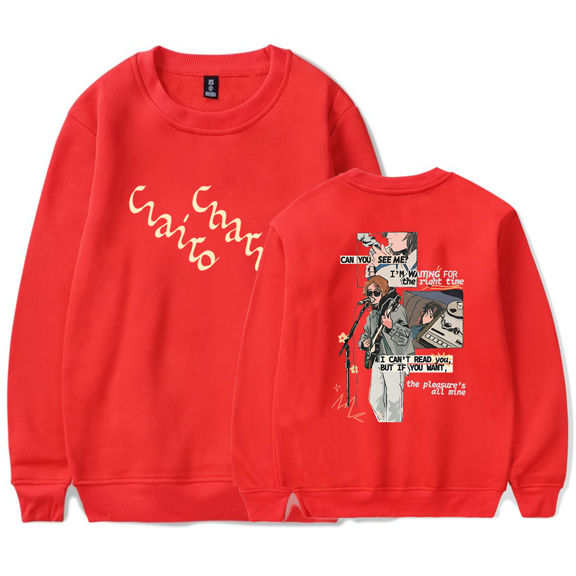 Clairo Merch Sweatshirts Charm Cartoon Can You See Me Long Sleeve Sweatshirt Music For Women Mens Crewneck Streetwear