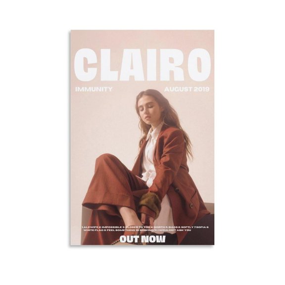 Clairo Posters Immunity Music Canvas Poster Wall Decorative Art Painting Living Room Bedroom Decoration Gift