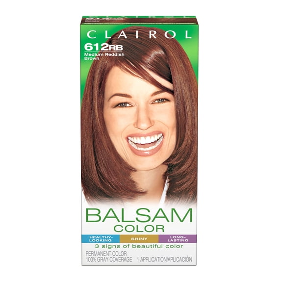 Clairol Balsam Hair Color, 612RB Medium Reddish Brown