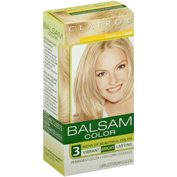 Clairol Balsam Permanent Hair Color, Palest Blonde, 600