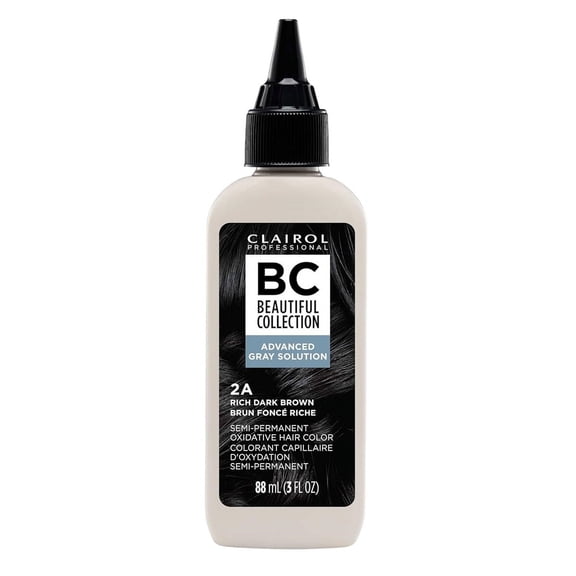Clairol Beautiful (AGS) Advanced Gray Solution Collection #2A Rich Dark Brown 3oz (Pack of 2)