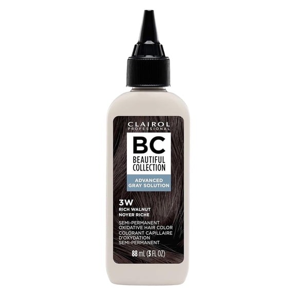 Clairol Beautiful (AGS) Advanced Gray Solution Collection #3W Rich Walnut 3oz (Pack of 6)