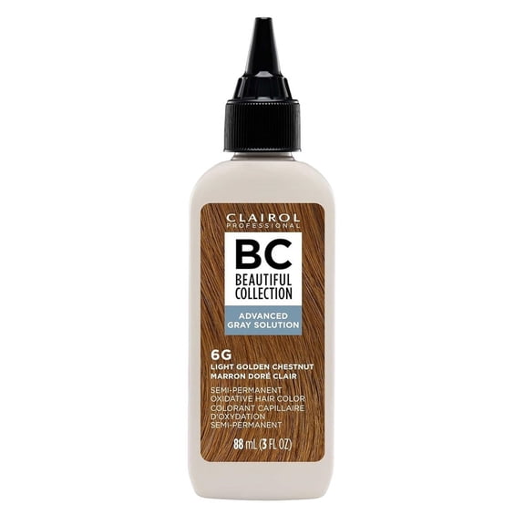 Clairol Beautiful (AGS) Advanced Gray Solution Collection #6G Light Golden Chestnut 3oz (Pack of 6)
