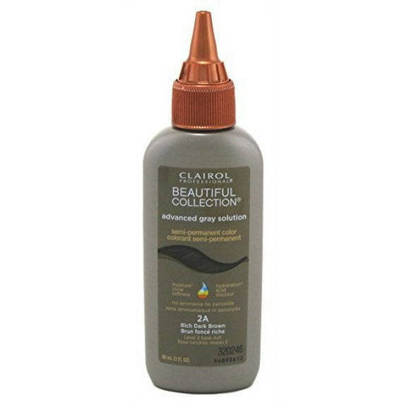 Clairol Beautiful Ags Collection 2A Rich Dark Brown 3 Ounce (88ml) by Clairol