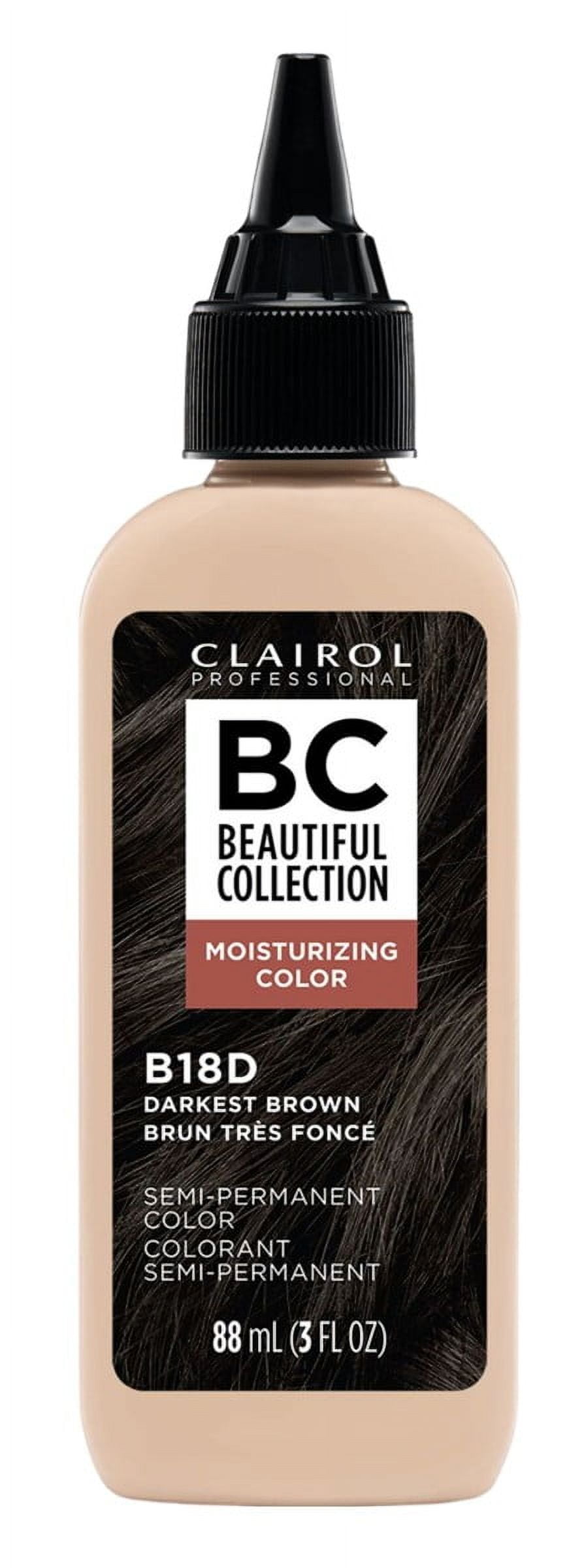 Clairol Beautiful Coll. #B18D Darkest Brown 3oz (Pack of 3)