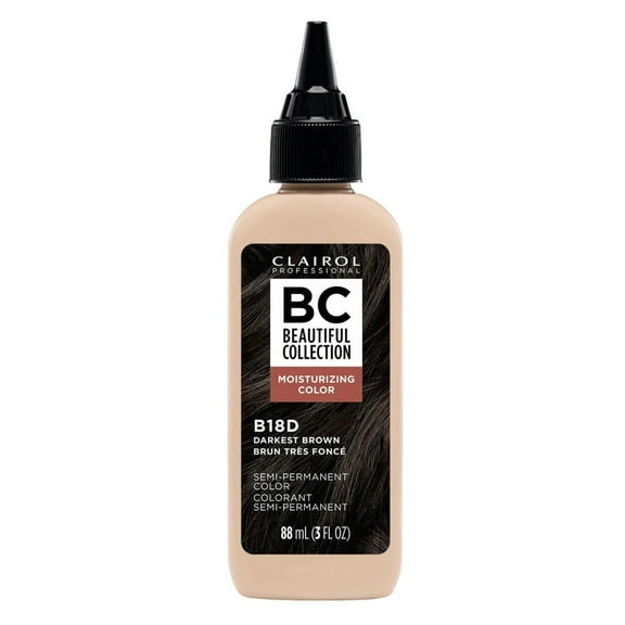 Clairol Beautiful Coll. #B18D Darkest Brown 3oz (Pack of 3)