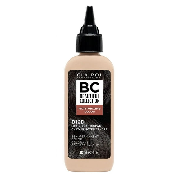 Clairol Beautiful Collection #B12D Medium Ash Brown 3oz (Pack of 2)