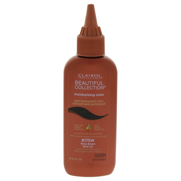 Clairol Beautiful Collection Moisturizing Semi-Permanent Color - # B175W Wine Brown - 3 oz Hair Color