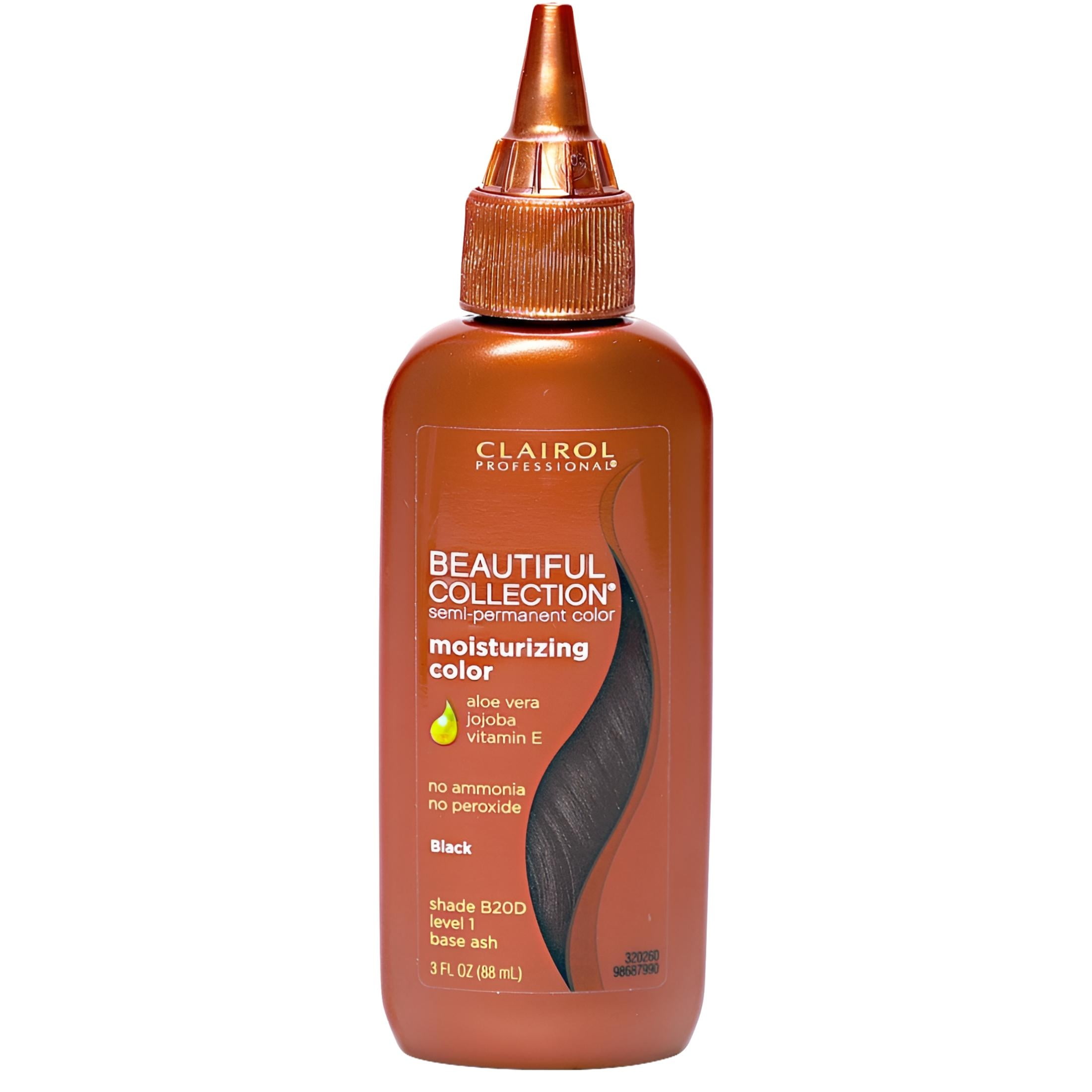 Clairol Beautiful Collection Semi-Permanent Color, Black [B20D] 3 oz (Pack of 3)