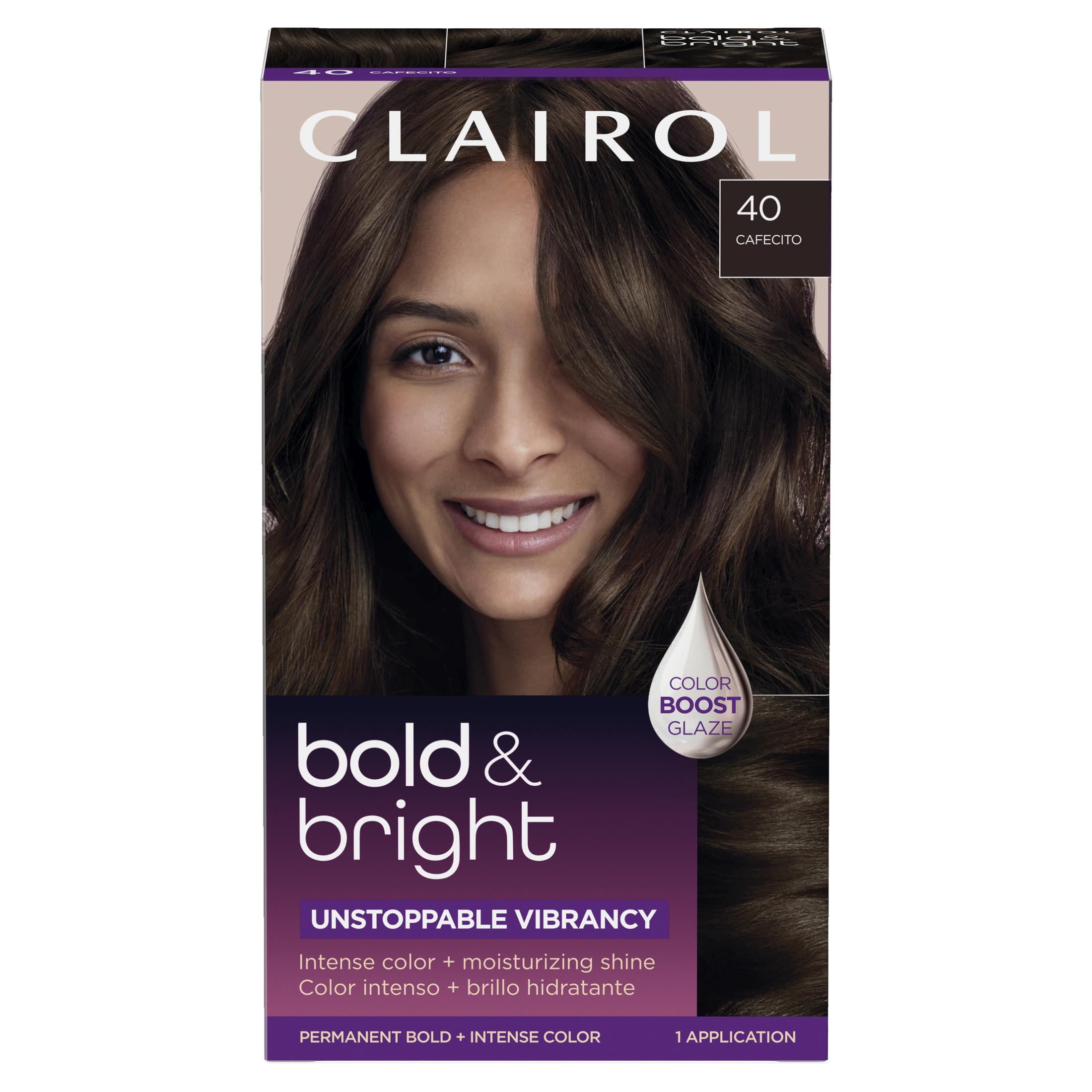 Clairol Bold & Bright Permanent Hair Color Creme, 40 Cafecito