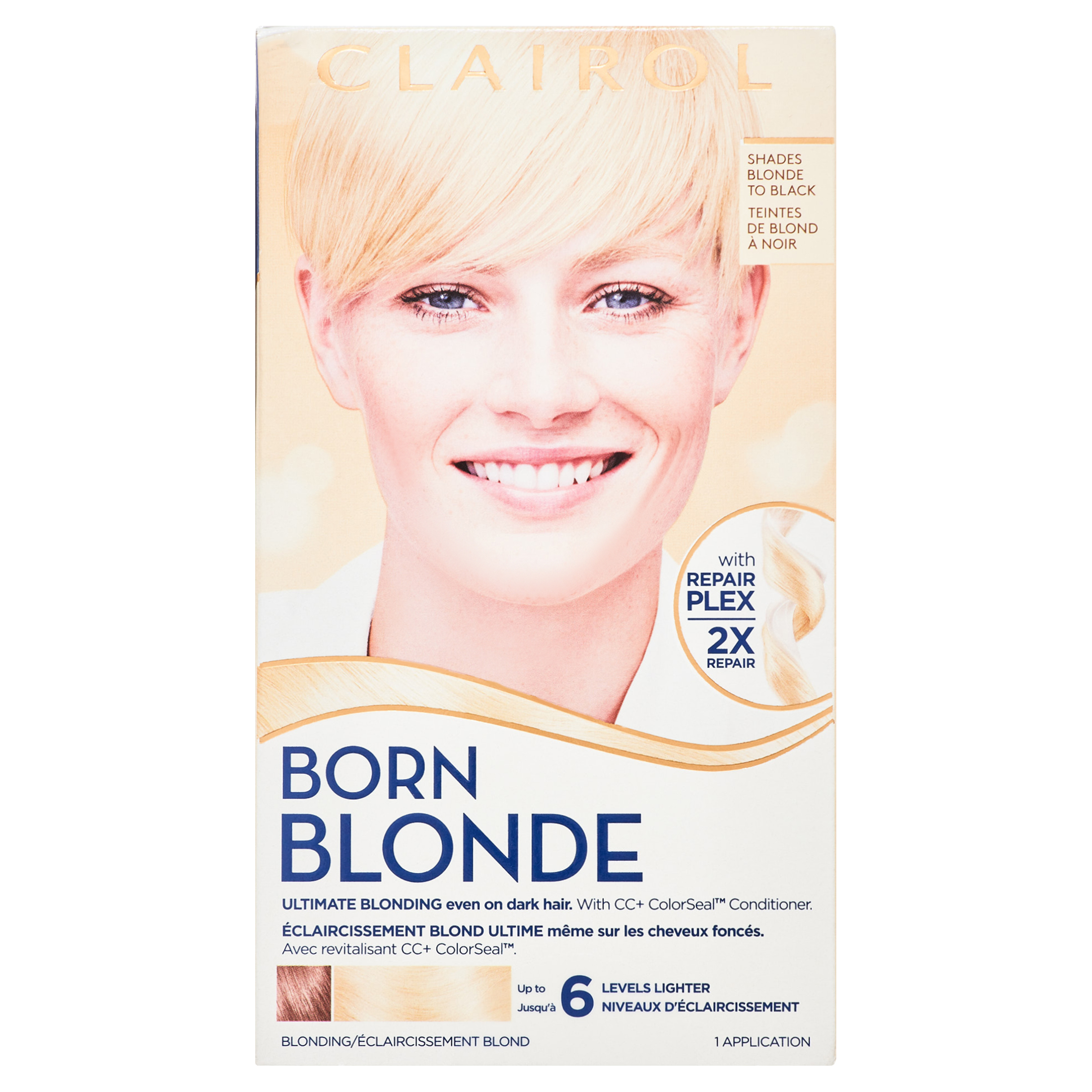 Clairol Born Blonde Permanent Hair Dye Ultimate Blonding Hair Color Kit, Born Blonde - image 1 of 8
