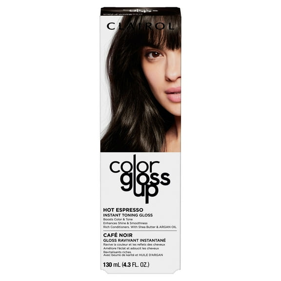 Clairol Color Gloss Up Semi Permanent Toning Color Hair Dye, Hot Espresso, 4.3 oz