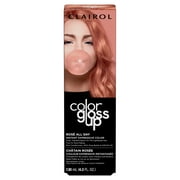 Clairol Color Gloss Up Semi Permanent Toning Color Hair Dye, Rose All Day, 4.3 oz