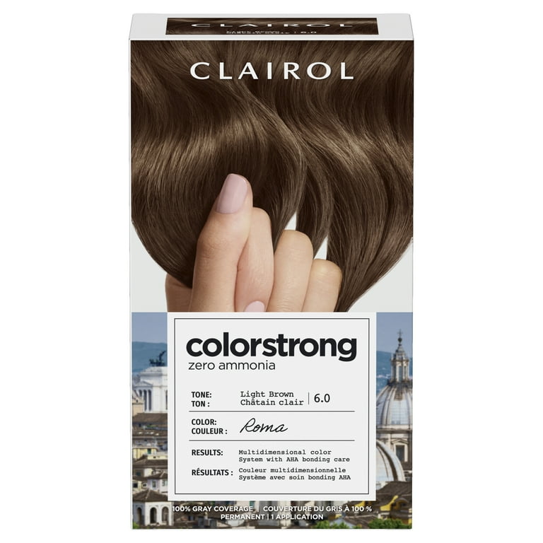 Clairol ColorStrong Permanent Zero Ammonia Hair Dye, 6.0 Light