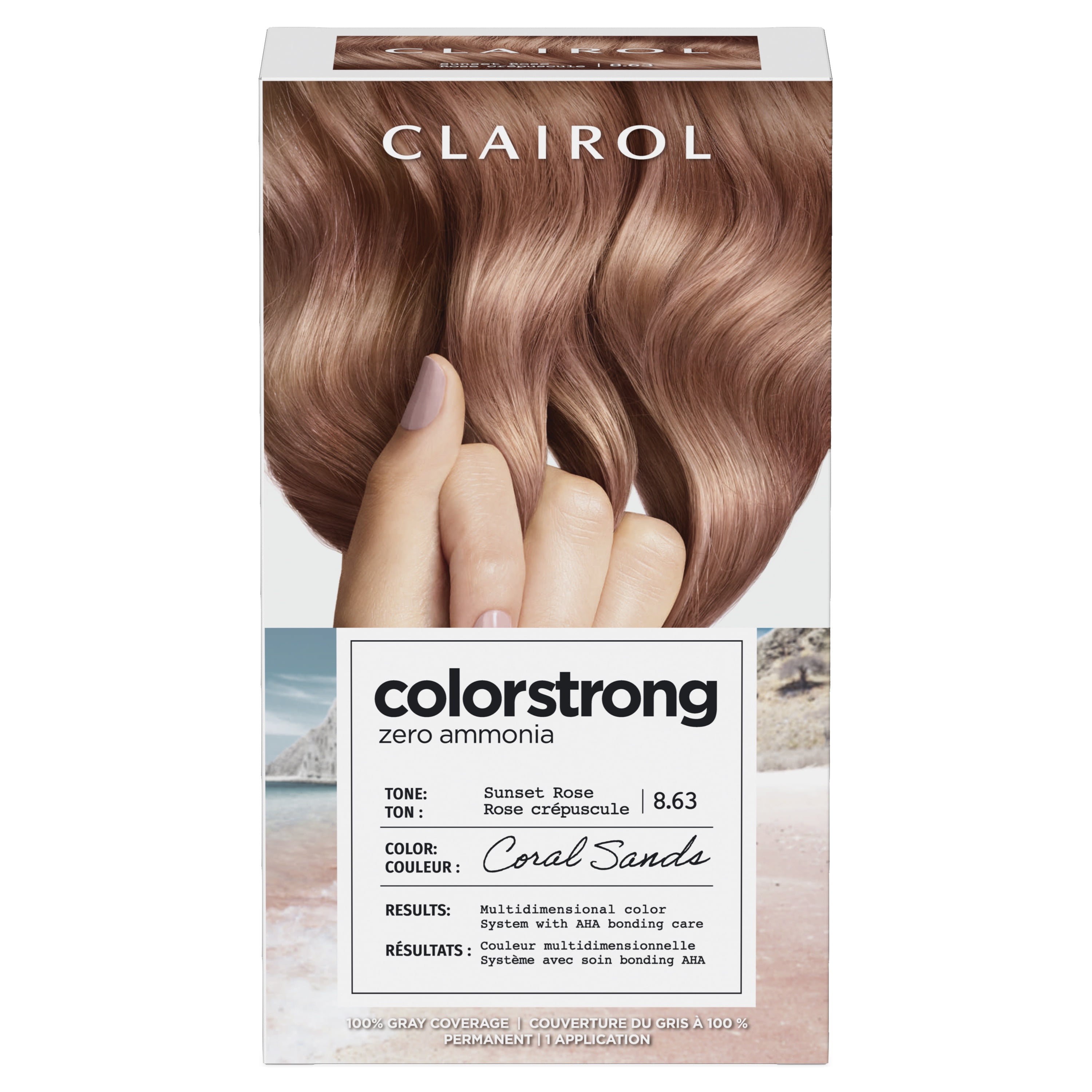 ColorStrong Zero Ammonia Hair Dye 8.63 Sunset Rose Coral Sands