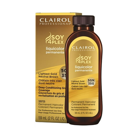 Clairol Liquicolor Permanente, 5GN/35G Lightest Gold Neutral Brown, 2 Oz., Pack of 3