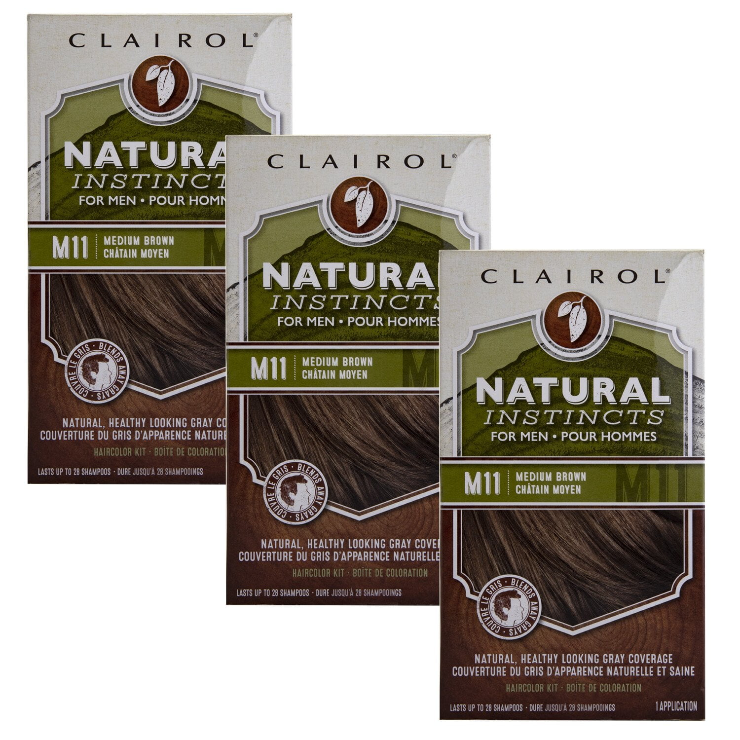 Clairol Men\'s Natural Instincts For Men - M11 Medium Brown Health and Beauty