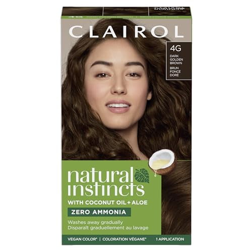Clairol Natural Instincts #28G Dark Golden Brown Hair Color, 1 Ea
