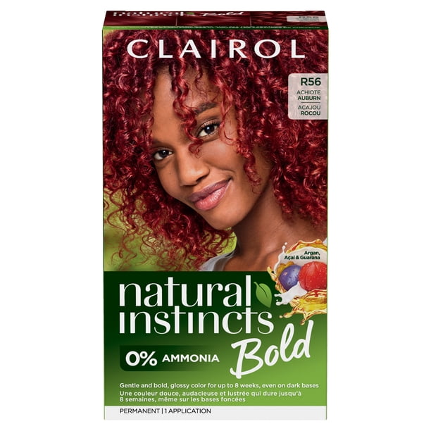 Clairol Natural Instincts Bold Hair Dye, Permanent Hair Color, R56