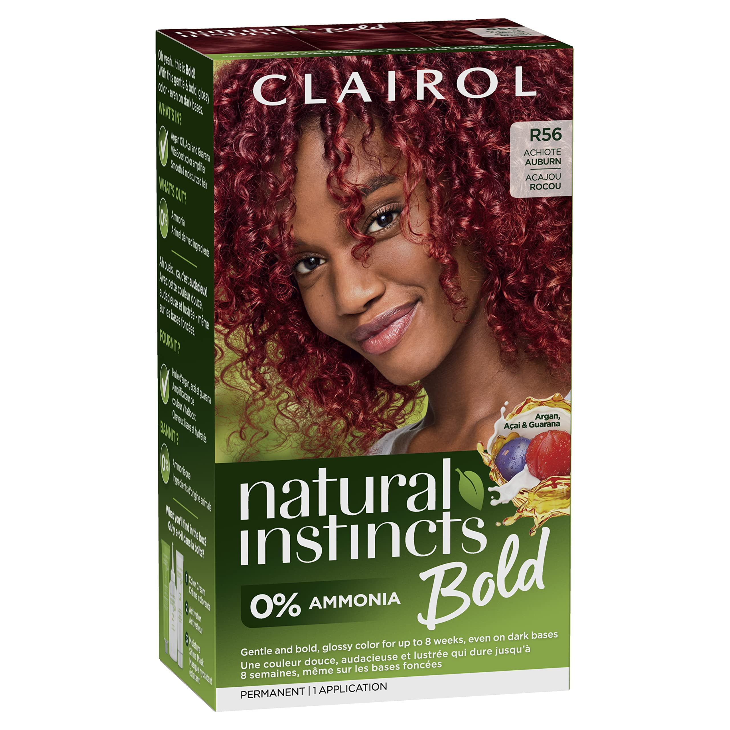 Clairol Natural Instincts Bold Permanent Hair Dye R56 Achiote Auburn clairol-natural-instincts-bold-permanent-hair-dye-r56-achiote-auburn