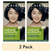 (2 pack) Clairol Natural Instincts Demi- Permanent Hair Color Creme, 2BB Blue Black, Hair Dye, 1 Application