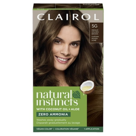 Clairol Natural Instincts Hair Color, 5G Medium Golden Brown