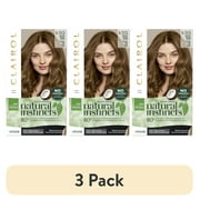 (3 pack) Clairol Natural Instincts Demi-Permanent Hair Color Creme, 6.5G Lightest Golden Brown, Hair Dye, 1 Application