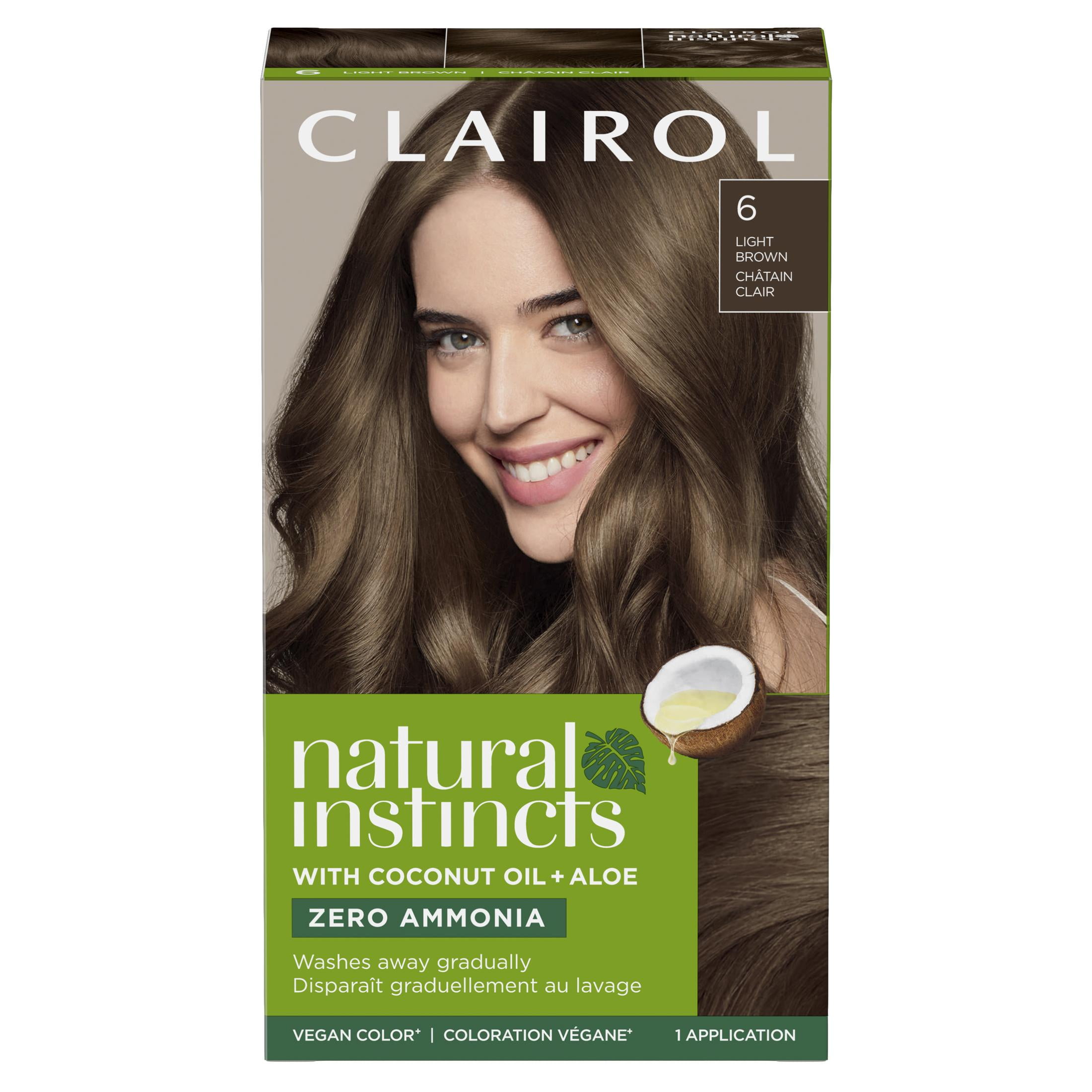 Clairol Natural Instincts Long Lasting Demi-Permanent Hair Color, 6