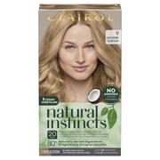 Clairol Natural Instincts Demi-Permanent Hair Color Creme, 9 Light Blonde, 1 Application, Hair Dye
