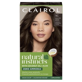 Clairol Natural Instincts Demi-Permanent Hair Color Creme, 5C Medium Brown, Hair Dye, 1 Application