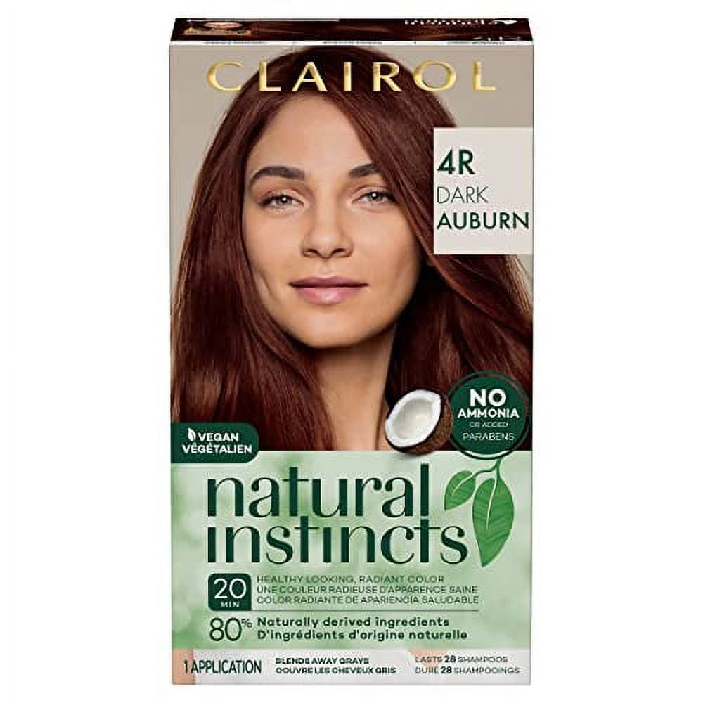 Clairol Natural Instincts DemiPermanent Hair Dye, 4R Dark Auburn Hair