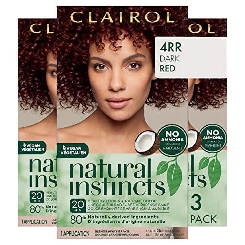 Clairol Natural Instincts DemiPermanent Hair Dye, 4RR Dark Red Hair