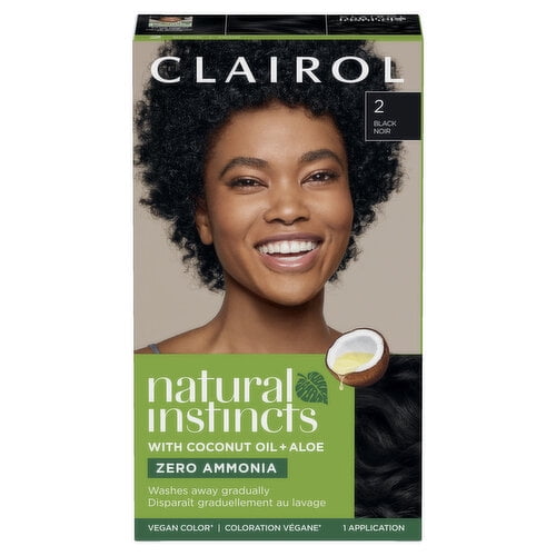 Clairol Natural Instincts Hair Color, 2 Black, 1 Ea..