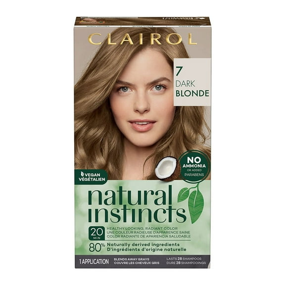 Clairol Natural Instincts Hair Color, 7 Dark Blonde, 1 Ea