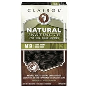 Clairol Natural Instincts for Men Hair Dye Demi-Permanent Hair Color Creme, M13 Dark Brown