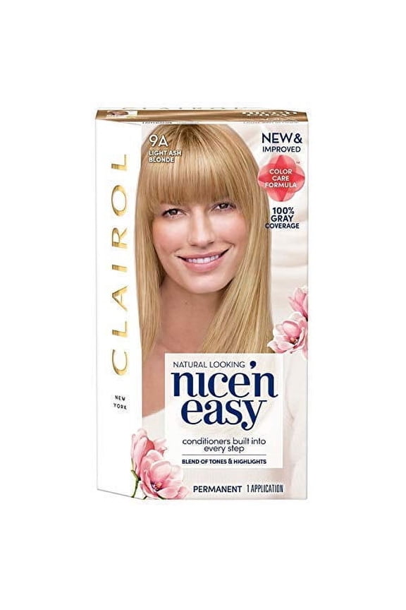 Nice 'N Easy Permanent Hair Color #9A Light Ash Blonde, 1 Count