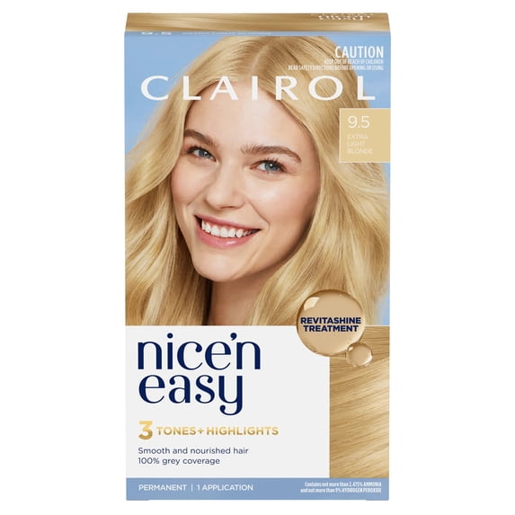 Clairol Nice N Easy, Permanent Hair Color, Extra Light Blonde #98, Kit