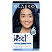 Clairol Nice N Easy, Permanent Hair Color, Natural Blue Black #124 - Kit