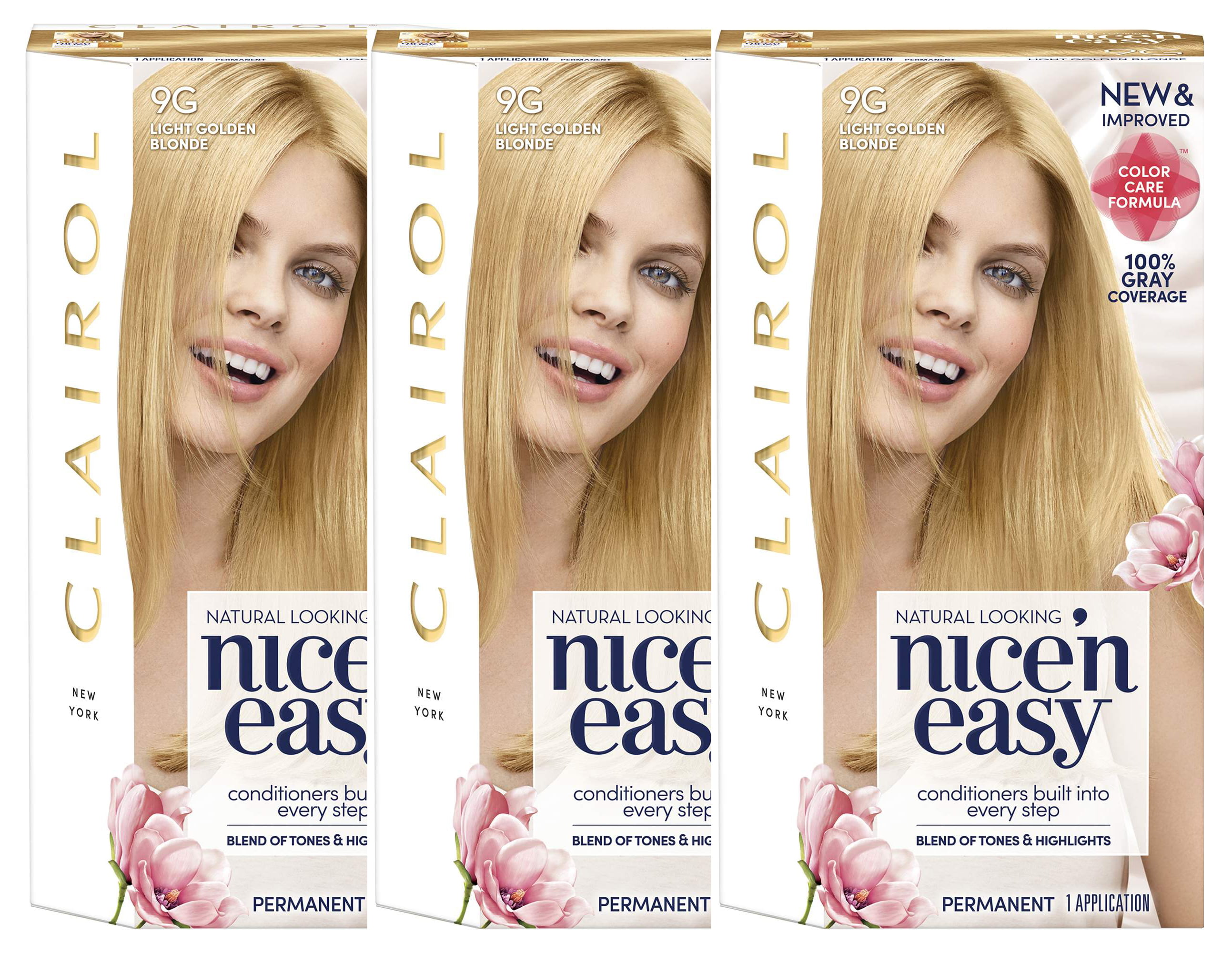 3. Clairol Nice'n Easy Permanent Hair Color, 9G Light Golden Blonde - wide 2