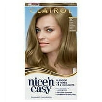 Clairol Nice'n Easy Permanent Hair Color Cream, 7C Dark Cool Blonde, Hair Dye, 1 Application