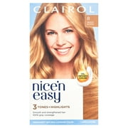 Clairol Nice'n Easy Permanent Hair Color Cream, 8 Medium Blonde, Hair Dye, 1 Application