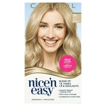 Clairol Nice'n Easy Permanent Hair Color Cream, 9A Light Ash Blonde, Hair Dye, 1 Application
