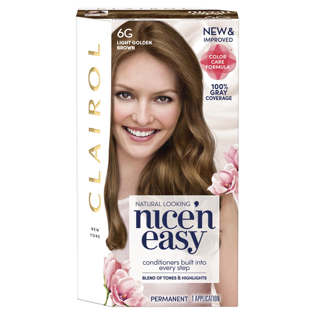 Clairol Nice 'n Easy Root TouchUp Hair Color, 6G Light Golden Brown, 1