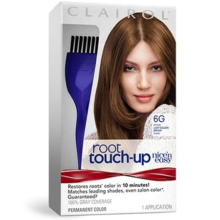 Clairol Nice 'n Easy Root Touch-Up Hair Color, 6G Light Golden Brown, 1 Kit