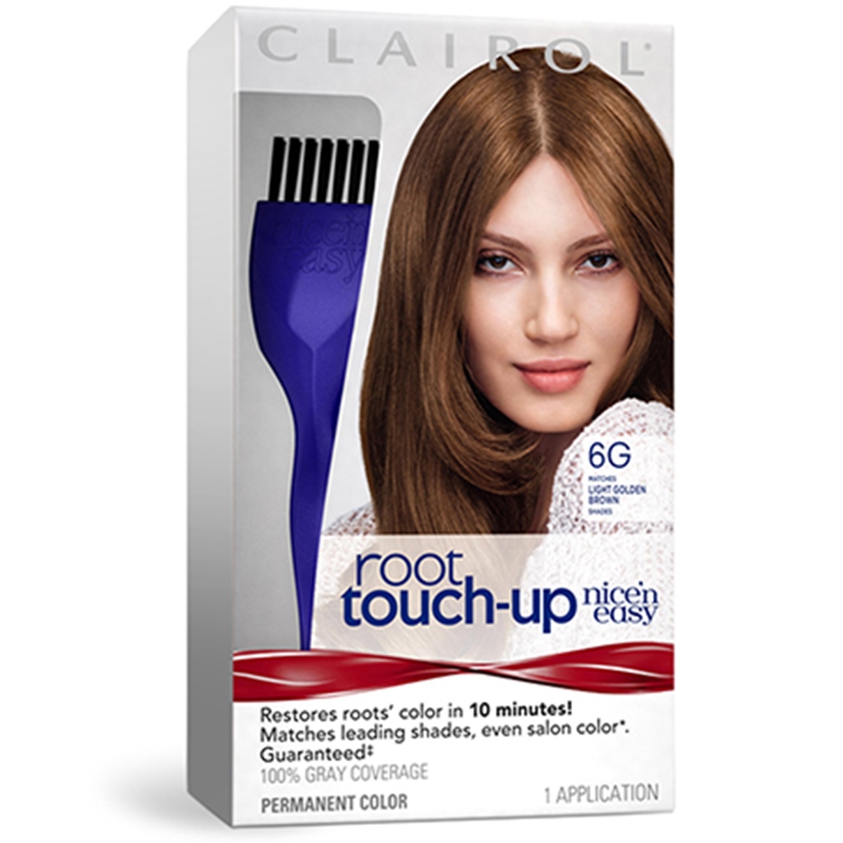 Clairol Nice 'n Easy Root Touch-Up Hair Color, 6G Light Golden Brown, 1 Kit