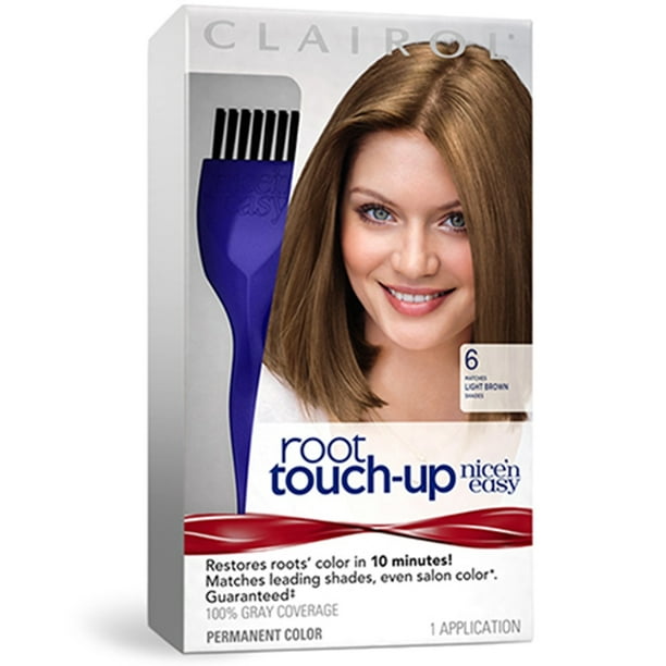 Clairol Nice N Easy Root Touch Up Clairol Nice 'n Easy Root Touch-Up Permanent Hair Color, 6 Light Brown