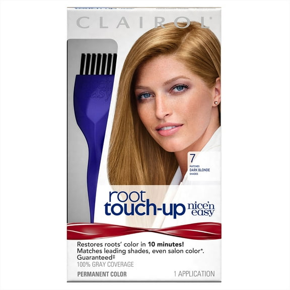 Clairol Nice 'n Easy Root Touch-Up Permanent Hair Color, 7 Dark Blonde
