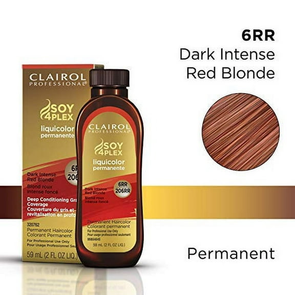 Clairol Permanent Liquicolor, 6rr Dark Int Red Blonde, 2 oz.