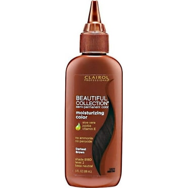 Clairol Professional Beautiful Collection Semi-Permanent Darkest Brown B18D, 3 fl oz